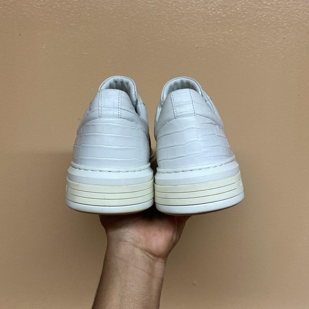 BALLY Moony Croc Embossed Leather Sneakers - Picture 5 of 17